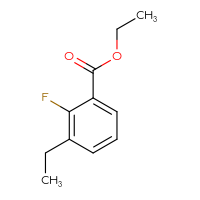 Chemical structure of ethyl 3-ethyl-2-fluorobenzoate - CSSB00010710607