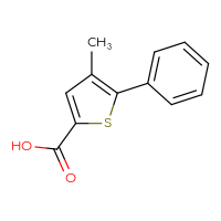 Chemical structure of 4-methyl-5-phenylthiophene-2-carboxylic acid - CSSB00000759201