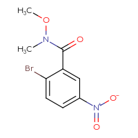 Chemical structure of 2-bromo-N-methoxy-N-methyl-5-nitrobenzamide - CSSB00005587819