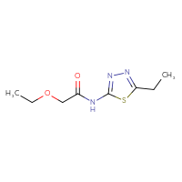 Chemical structure of 2-ethoxy-N-(5-ethyl-1,3,4-thiadiazol-2-yl)acetamide - CSSB00011198432