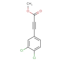 Chemical structure of methyl 3-(3,4-dichlorophenyl)prop-2-ynoate - CSSB00012100053