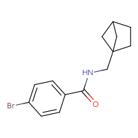 Chemical structure of N-({bicyclo[2.1.1]hexan-1-yl}methyl)-4-bromobenzamide - CSSB02522595147
