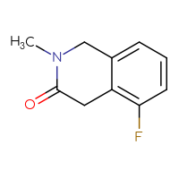 Chemical structure of 5-fluoro-2-methyl-1,2,3,4-tetrahydroisoquinolin-3-one - CSSB00010713191