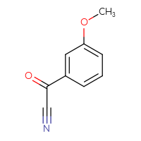 Chemical structure of 3-methoxybenzoyl cyanide - CSSB00000084129