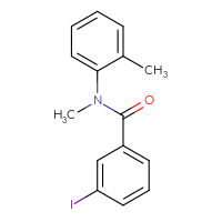 Chemical structure of 3-iodo-N-methyl-N-(2-methylphenyl)benzamide - CSSB00007933985