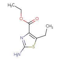 Chemical structure of ethyl 2-amino-5-ethyl-1,3-thiazole-4-carboxylate - CSSB00010570948