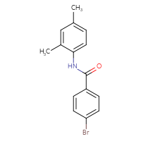 Chemical structure of 4-bromo-N-(2,4-dimethylphenyl)benzamide - CSSB00000580148