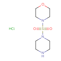 Chemical structure of 4-(piperazine-1-sulfonyl)morpholine hydrochloride - CSSB00000736828