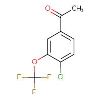 Chemical structure of 1-[4-chloro-3-(trifluoromethoxy)phenyl]ethan-1-one - CSSB00000062180