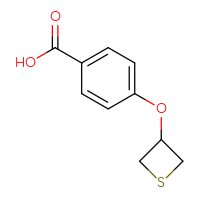 Chemical structure of 4-(thietan-3-yloxy)benzoic acid - CSSB00000012946