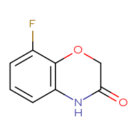 Chemical structure of 8-fluoro-3,4-dihydro-2H-1,4-benzoxazin-3-one - CSSB00012000425