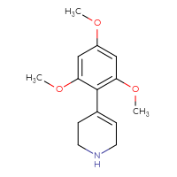 Chemical structure of 4-(2,4,6-trimethoxyphenyl)-1,2,3,6-tetrahydropyridine - CSSB00000735059