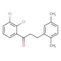 Chemical structure of 1-(2,3-dichlorophenyl)-3-(2,5-dimethylphenyl)propan-1-one - CSSB00020571474