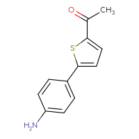 Chemical structure of 1-[5-(4-aminophenyl)thiophen-2-yl]ethan-1-one - CSSB00000017227