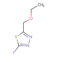 Chemical structure of 2-(ethoxymethyl)-5-iodo-1,3,4-thiadiazole - CSSB00011859059