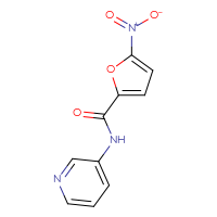 Chemical structure of 5-nitro-N-(pyridin-3-yl)furan-2-carboxamide - CSSB00046223251