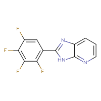 Chemical structure of 2-(2,3,4,5-tetrafluorophenyl)-3H-imidazo[4,5-b]pyridine - CSSB02204653291