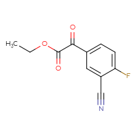Chemical structure of ethyl 2-(3-cyano-4-fluorophenyl)-2-oxoacetate - CSSB00010208453