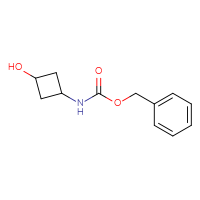 Chemical structure of benzyl N-(3-hydroxycyclobutyl)carbamate - CSSB00012344963