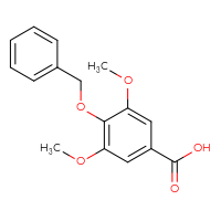 Chemical structure of 4-(benzyloxy)-3,5-dimethoxybenzoic acid - CSSB00000216527