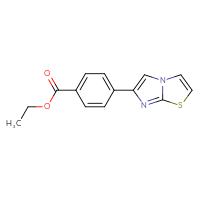 Chemical structure of ethyl 4-{imidazo[2,1-b][1,3]thiazol-6-yl}benzoate - CSSB00133779845