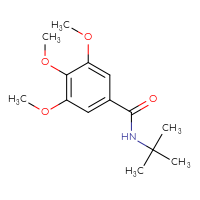 Chemical structure of N-tert-butyl-3,4,5-trimethoxybenzamide - CSSB00033524034