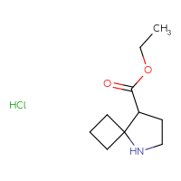 Chemical structure of ethyl 5-azaspiro[3.4]octane-8-carboxylate hydrochloride - CSSB00103147681