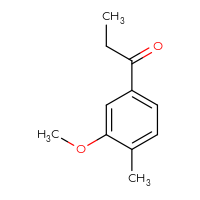 Chemical structure of 1-(3-methoxy-4-methylphenyl)propan-1-one - CSSB00013045617