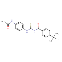 Chemical structure of N-[4-({[(4-tert-butylphenyl)formamido]methanethioyl}amino)phenyl]acetamide - CSSB00020578157
