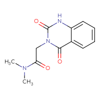 Chemical structure of 2-(2,4-dioxo-1,2,3,4-tetrahydroquinazolin-3-yl)-N,N-dimethylacetamide - CSSB00103752794