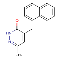 Chemical structure of 6-methyl-4-[(naphthalen-1-yl)methyl]-2,3-dihydropyridazin-3-one - CSSB00020650999