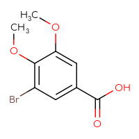Chemical structure of 3-bromo-4,5-dimethoxybenzoic acid - CSSB00000727076