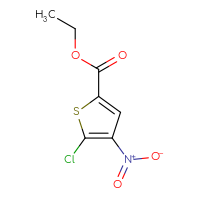 Chemical structure of ethyl 5-chloro-4-nitrothiophene-2-carboxylate - CSSB00010169218