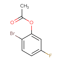 Chemical structure of 2-bromo-5-fluorophenyl acetate - CSSB00015685721