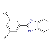 Chemical structure of 2-(3,5-dimethylphenyl)-1H-1,3-benzodiazole - CSSB00000428149