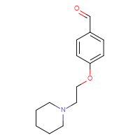 Chemical structure of 4-[2-(piperidin-1-yl)ethoxy]benzaldehyde - CSSB00000308223