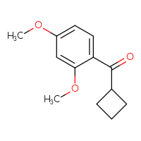 Chemical structure of cyclobutyl(2,4-dimethoxyphenyl)methanone - CSSB00012181755