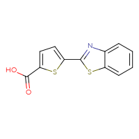 Chemical structure of 5-(1,3-benzothiazol-2-yl)thiophene-2-carboxylic acid - CSSB00000680275