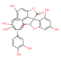 Chemical structure of (2R,3S,11'R,12'R)-12'-(3,4-dihydroxyphenyl)-4,6,8',11'-tetrahydroxy-2-(4-hydroxyphenyl)-2H-5',13'-dioxaspiro[1-benzofuran-3,3'-tricyclo[7.4.0.0²,⁶]tridecane]-1',6',8'-trien-4'-one - CSSB09881015658