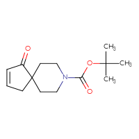 Chemical structure of tert-butyl 1-oxo-8-azaspiro[4.5]dec-2-ene-8-carboxylate - CSSB00025710294