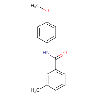Chemical structure of N-(4-methoxyphenyl)-3-methylbenzamide - CSSB00046265727