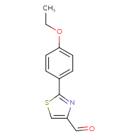 Chemical structure of 2-(4-ethoxyphenyl)-1,3-thiazole-4-carbaldehyde - CSSB00011244888