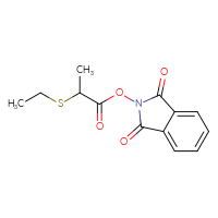 Chemical structure of 1,3-dioxo-2,3-dihydro-1H-isoindol-2-yl 2-(ethylsulfanyl)propanoate - CSSB00133014797