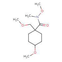 Chemical structure of N,4-dimethoxy-1-(methoxymethyl)-N-methylcyclohexane-1-carboxamide - CSSB21151592698