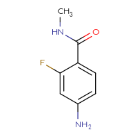 Chemical structure of 4-amino-2-fluoro-N-methylbenzamide - CSSB00011533607