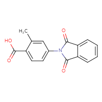Chemical structure of 4-(1,3-dioxo-2,3-dihydro-1H-isoindol-2-yl)-2-methylbenzoic acid - CSSB00000685124