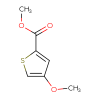 Chemical structure of methyl 4-methoxythiophene-2-carboxylate - CSSB00000765388