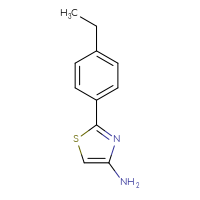 Chemical structure of 2-(4-ethylphenyl)-1,3-thiazol-4-amine - CSSB00012362661