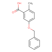 Chemical structure of 5-(benzyloxy)-2-methylbenzoic acid - CSSB00012345171