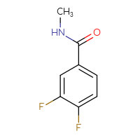 Chemical structure of 3,4-difluoro-N-methylbenzamide - CSSB00000194207